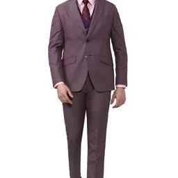 peter england Men's Polyester Blend Three Piece Suit-Dress Set image 1