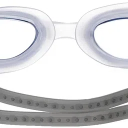 i-swim MENS COSTUME IS-007 WHITE/GREY SIZE XL WITH GOGGLES SILICONE IS-1600 WITH POUCH BLACK image 3