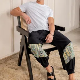 aatman One Size Eco-Friendly Yippy Harem Pants for Men's Cotton Hippie Boho Baggy Style Yoga Pajama Jogger Pant with Pockets | Fits Waist Size 28 to 38 Inches image 4