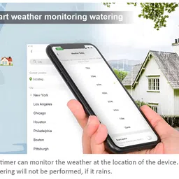 XPR3SS Bluetooth & Wifi With Bluetooth Gateway For Remote Control From Anywhere Home & Garden Automatic Irrigation Water Timer Drip Irrigation Digital Child Lock Feature Programmable image 4