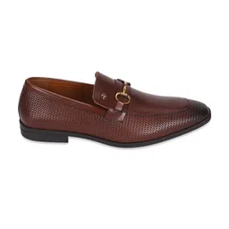 louis philippe Men Textured Slip-on Formal Imported Premium Leather Light Weight Breathable Lining Slip Resistant Flexible Toe Shoes image 2