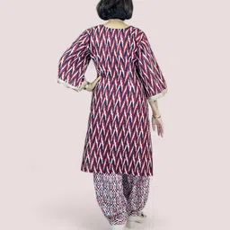 geetues PURE COTTON KURTA WITH AFGHANI TROUSER image 4