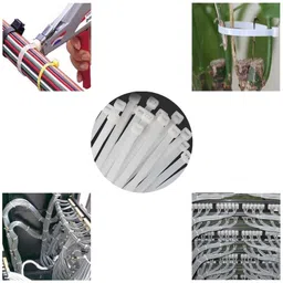 Hian 4 Inch Strong Nylon Wire Cable Tie Self-Locking Heavy Duty wrap Ties, Perfect for home, office, garage, travel and workshop, Multi-purpose- White (Small Size 100mm x 2.5mm, 4INCH) image 5