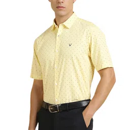 allen solly Men's Solid Regular Fit Shirt image 2