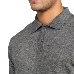 amazon brand - symbol Men's Acrylic Turtle Neck Casual Sweater Med Grey Mel L image 3