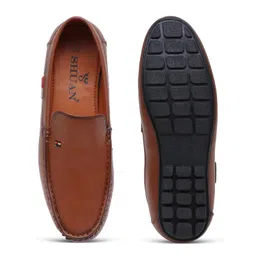 shuan Synthetic Leather Penny Loafer Shoes for Men image 3