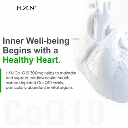 HXN coq10 Supplement,coenzyme q10 300mg As Ubiquinol With Omega 3,Alpha Lipoic Acid To Promote Heart Health,& High Energy Boost- 60 coq 10 Tablets, 250 grams image 5