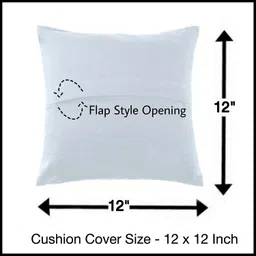 Trance Home Linen Set of 5 Premium 100% Cotton 12X12 Inch Cushion Covers Only for Sofa and Diwan | Small Cushion Covers Only (12X12 Inch | 30Cmx30Cm, Calicut White Green) Set of 5, 180 TC image 4