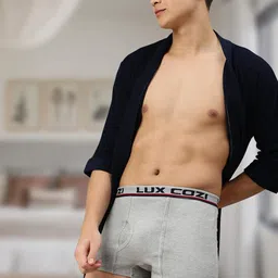 lux cozi Bigshot Men's Cotton Semi Long Trunk.. (Pack of 2) image 2