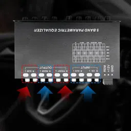 THE STYLE SUTRA® Car Audio Equalizer Metal for Boat RV Car Adjustable 12V DC 5 Band Equalizer | Signal Processors image 4