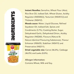VEEBA Instant Cup Noodles Masala| Manchurian| Kung Pao| Made with no Palm Oil| no Maida | no Added MSG 277.5 gram (Pack of 3) image 5