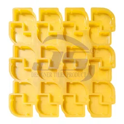 generic JS Rubber Cover Block Mould 35.MM (24 Cavaty) | PVC and Cement Mould for Column | Make in India image 1