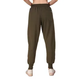 uzarus Women's Cotton Slim Fit Joggers Track Pants with 2 Zippered Pockets image 5