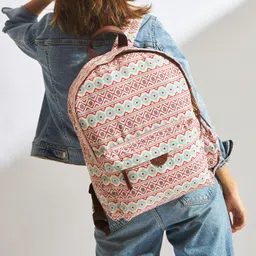 teal by chumbak Backpack for Women | Stylish Canvas Laptop Bag | Office/College/Travel Backpack for Girls image 2