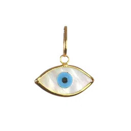slayinbyneelima 14k Hallmark Gold Evil Eye Pendant Fashionable Chic Pendant for Girls & Women Economical Lightweight for Wedding, Birthday, Corporate Gift image 1