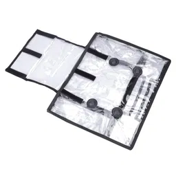 the clownfish Waterproof Dust Proof Transparent Suitcase Luggage Trolley Bag Protective Cover with Zipper Suitable for 17 inch Suitcase Trolley and overnighter image 3
