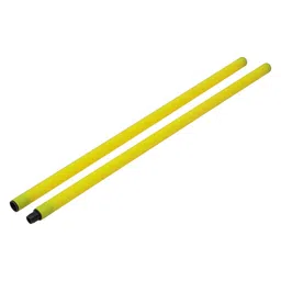 Club Bollywood®Football Door Pole Training Tool Sign Obstacle Marker Rod 2 Pieces Sign Pole|Sporting Goods | Team Sports | Soccer |2 Pieces Training Sign Pole(Total Length 100Cm) image 1
