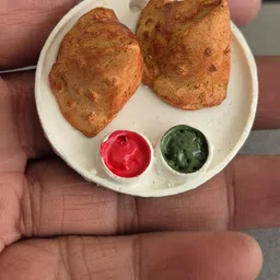DT DECTONE Samosa Chutney Indian Snacks Fridge Magnet Miniature Food 3D Fridge Magnet Best Souvenir Gift 100% Made in India image 3