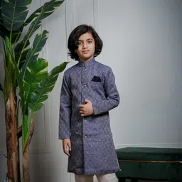 amzira Mens Traditional Ethnic Wear Indo Western Style Kurta Pajama Set image 4