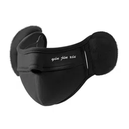 club bollywood BNF®Winter Half Face Mask Nose Warmer Thick Ear Muff for Hiking Skiing Men Women Black|Clothing, Shoes & Accessories | Costumes, Reenactment, Theater | Accessories image 3