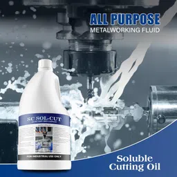 SCL Steel City Lube Soluble Cutting Oil | Metal Working Fluid Advanced Metalworking Lubricant for Cutting and Grinding Machine (1L Bottle) image 2