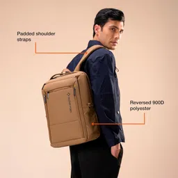 nasher miles Williamsburg Backpack Fits 15.6 Inch Laptop, 35L Capacity Premium Durable Polyester Multipurpose Laptop Bag for Men & Women | Ideal for Office, Travel, School | Scan Smart |Overnighter image 2