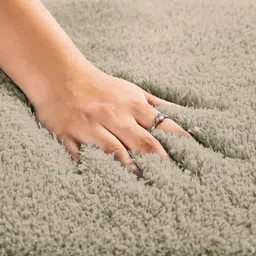 LUXE HOME INTERNATIONAL Microfiber Luxe Home Bath Mat Super Soft Non Slip Vegas Mats For Bathroom, Kitchen, Bedroom, And Door (40X60 Cm, Beige) Pack Of 1, Rectangular image 3