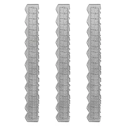 the style sutra 3 Pieces Deckled Edge Ruler Durable for Album Frame Scrapbooking Laser Paper image 2