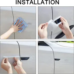 allure auto Allure Auto® Car Side High Intensity Reflective Bumper Fender Safety Warning Sticker Night Visibility(Grey) for Volkswagen Polo image 4