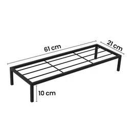 AAFIYA HANDICRAFTS Metal Plant Stand for Indoor & Outdoor Sturdy Black Iron Pot Holder for Home Garden Balcony & Patio Elegant Decorative Rack for Multiple Planters image 4