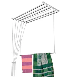 Purnima Marketing Luxury Roof Mount Pulley 1 Wall Holder 2 Ceiling Holders and Screws Kit for Ceiling Clothes Hanger for 6 Pipes image 4