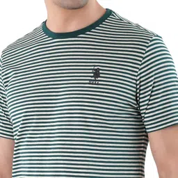 u.s. polo assn. Mens Yarn Dyed Stripe Cotton LE002 Lounge T-Shirt (Pack of 1) image 4