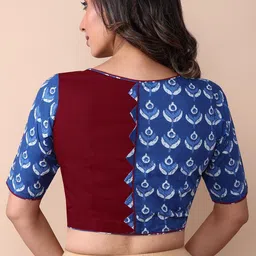 rene Cotton Maroon Half Sleeveless Stitched (D-005703@@P) image 2