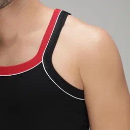 amul comfy Pack of 2 Cotton Round Neck Sleeveless Solid Men Gym Vest image 5