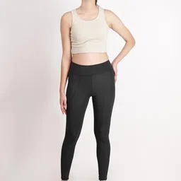 180° Degree Premium High Waist Stretchable Gym Tights Leggings with Pockets Gym wear/Active Wear Tights Yoga Pants Zumba/Dance Womens Workout Tights Gym Tight image 2