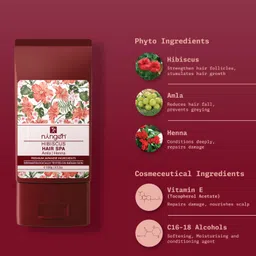 Ningen Hibiscus Hair Pack I Goodness of Amla and Heena Extracts I Dermatologically Tested, Paraben Free I Removes Dandruff and Prevents Greying I 100g,Brown image 2