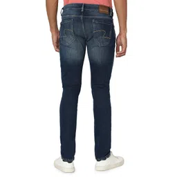 spykar Men Mid Blue Cotton Regular Fit Narrow Length Clean Look Mid Rise Stretchable Jeans (Rover) image 4