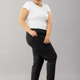 CUPID Women Regular Fit Printed Cotton Comfortable Plus Size Night Track Pant,Lower,Pajamas, Night n Walk Wear,Lounge n for Ladies image 4