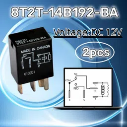 tecsunjia 2pcs 8T2T-14B192-BA 5PINS DC12V Relay fits for G8HE-1C7T-R1-DC12 image 4