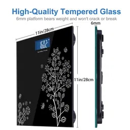 urm URM® Digital Bathroom Weighing Scale with LCD Panel & Thick Tempered Glass, Electronic Weight Machine for Human Body image 3