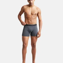 jockey 8009 Men's Super Combed Cotton Rib Solid Boxer Brief with Ultrasoft Waistband image 4