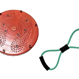 Emeret Tummy Twister-Waist Trimmer-Abs Exerciser-Body Toner-Fat Buster- Multipurpose Fitness Equipment for Men and Women with A Resistance Tube image 1