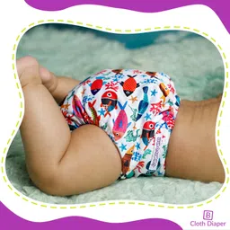 Bembika Baby Pocket Cloth Diapers Without Inserts, Reusable Cloth Diapers Washable Fitted Diapers One Size Adjustable Reusable Nappy for Baby Girls and Boys (4 Combo) (No Inserts Included) 4L image 2