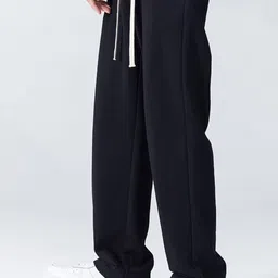 dockstreet relaxxed fit Long Length Trouser Style Drawstring Lounge Trousers for Men/Trending Style, Relaxed Casual Pants for Men image 2