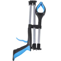 Yardwe Tools Grabber Reacher Tool Extra Long Pickup Aids Foldable Handy Trash Claw Heavy Duty Trash Picker Reaching Assist Tool for Elderly Trash Pick Up Litter Picker Blue image 3