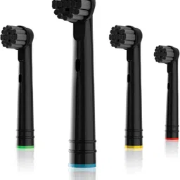 inralimot Electric Toothbrush Replacement Heads Compatible with Oral-B for Gum Health Improvement.1 Pack Dupont Bambo Bristles Replacement Toothbrush Heads(4PCS) image 1