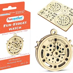 Funvention Fun Fidgets Assorted (3 x 4 DIY Miniature Mechanical Models Bike, Car, Guitar & Watch) Pack of 12 - Birthday Return Gifts Party Pack Return Favors for Kids Art & Craft STEM Learning Toys image 5