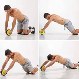 Quick Fit Ab Roller & Double Toning Tube with Pushup Bar Combo | Double Wheel Ab Roller | Toning Tube | Pushup Stand | Ab Exerciser | Fitness Combo | Gym Accessories | Full Body Workout Kit image 5