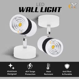 Errol White spot Lights 6 watt Aluminium Focus Light, Adjustable Head Focus Light for Wall | spot Lights for Home Ceiling | spot Light (Warm White(Yellow)) image 2