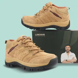 flyo by Lakhnai Vardaan Adventure Hiking & Trekking Shoes, Anti-Skid Rubber Sole image 2